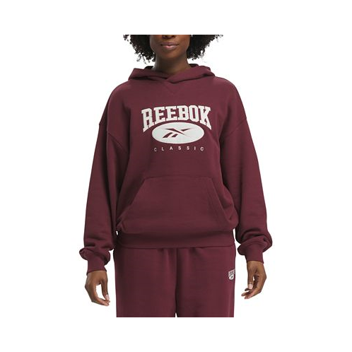 Reebok Womens Cotton Classic Vector-Logo Hoodie