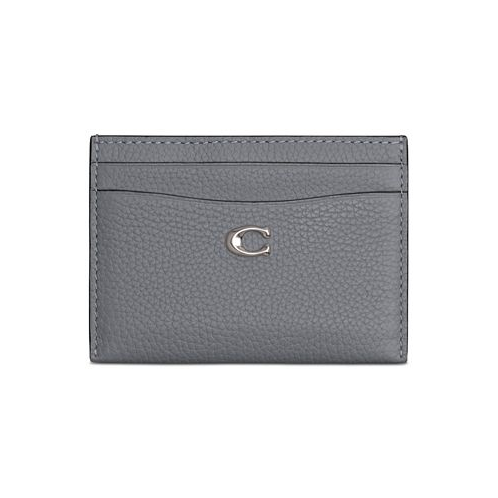 COACH Essential Polished Pebble Leather Card Case