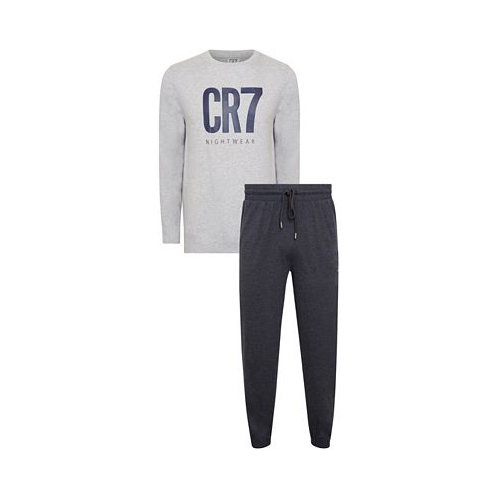 CR7 Mens Cotton Loungewear Top and Pant Set