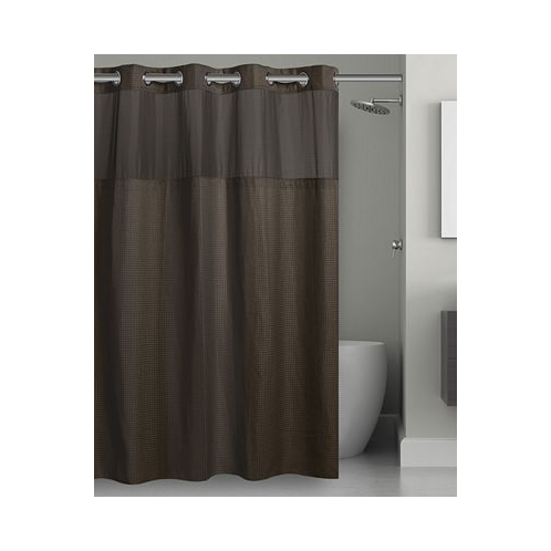 Hookless Waffle Shower Curtain with Liner 71 x 74