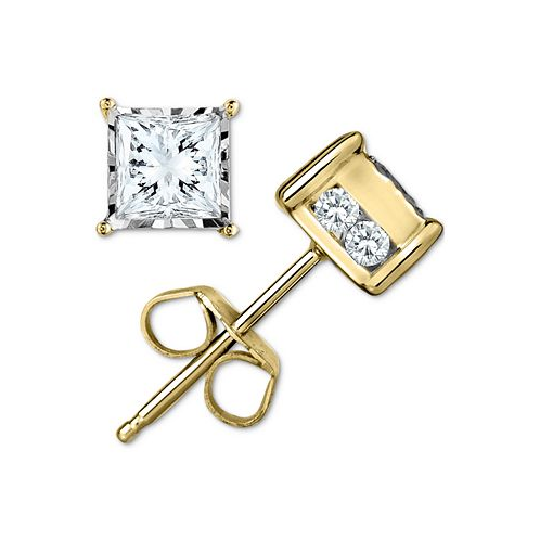 TruMiracle Diamond Stud Earrings (1/2 ct. t.w.) in 14k White Yellow or Rose Gold