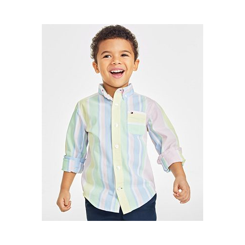 Tommy Hilfiger Toddler Boys Prep Stripe Long Sleeve Shirt
