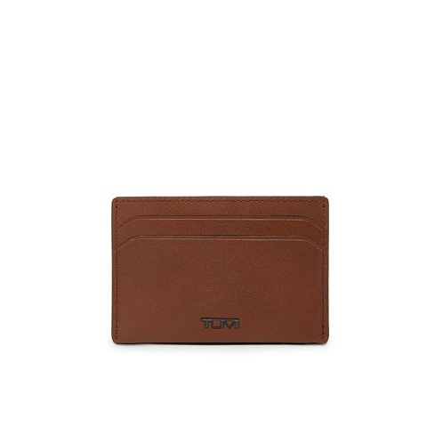 TUMI Mens Nassau Slim Card Case Leather Wallet
