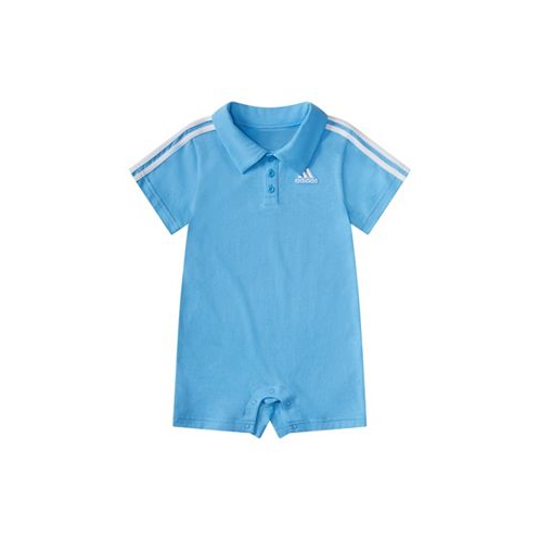 Adidas Baby Boys Short Sleeve Cotton Polo Romper
