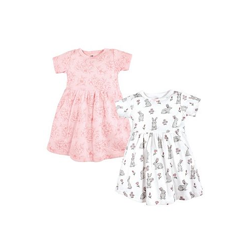 Hudson Baby Toddler| Child Girl Cotton Dresses Bunny Floral