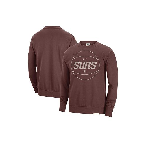 Nike Mens Garnet Phoenix Suns 2023/24 Authentic Standard Issue Travel Performance Pullover Sweatshirt