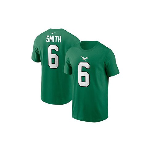 Nike Mens DeVonta Smith Kelly Green Philadelphia Eagles Alternate Player Name and Number T-shirt