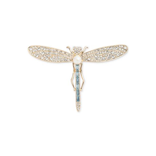 POLO Ralph Lauren Gold-Tone Mixed Stone Dragonfly Pin