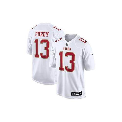 Nike Mens Brock Purdy Tundra White San Francisco 49ers Fashion Game Jersey