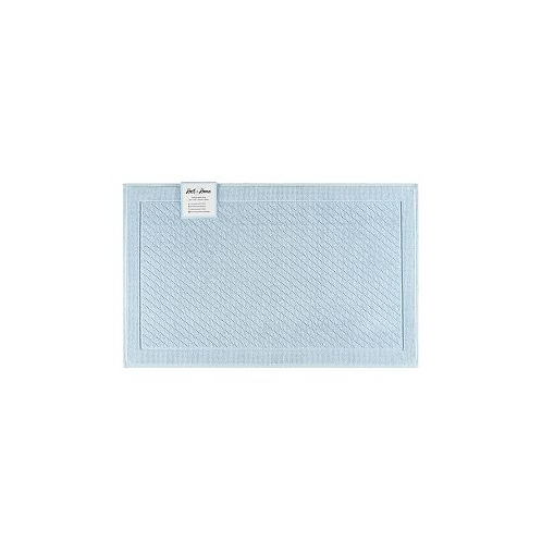 Arkwright Home Host & Home Cotton Bath Rug Stylish Textured Woven Design Slip Resistant Backing 5 Color Options 20x32