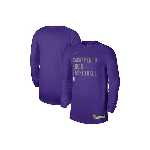Nike Mens and Womens Purple Sacramento Kings 2023/24 Legend On-Court Practice Long Sleeve T-shirt