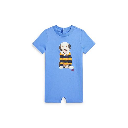 Polo Ralph Lauren Baby Boys Dog Print Cotton Jersey Shortall