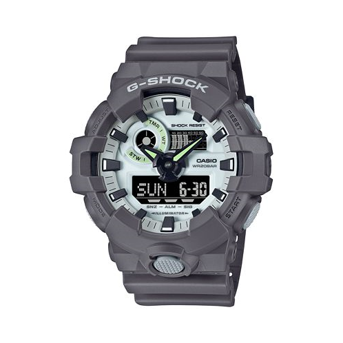 G-Shock Mens Analog Digital Gray Resin Strap Watch 54mm GA700HD-8A