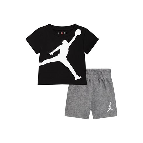 Jordan Baby Boys Jumbo Jump Man T Shirt and Shorts 2 Piece Set