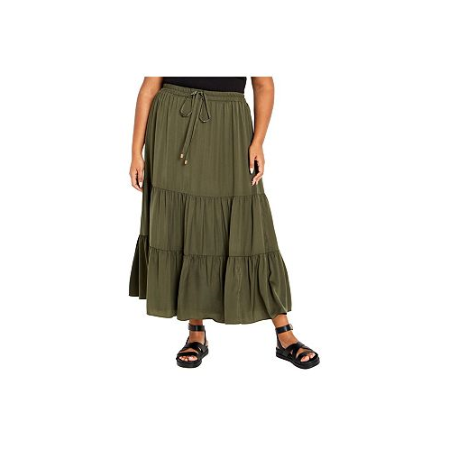 CITY CHIC Plus Size Summer Tier Skirt