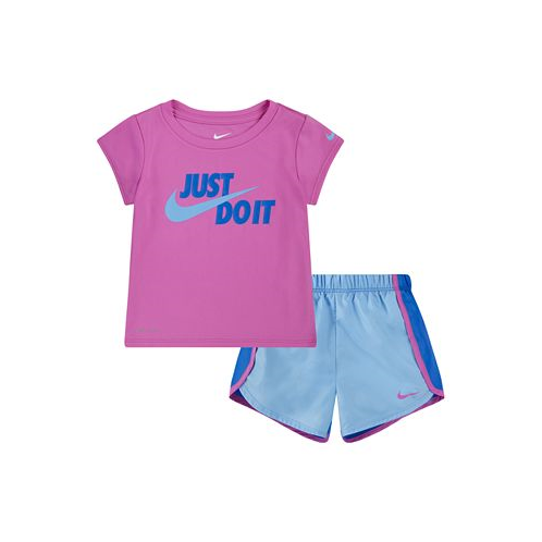 Nike Toddler & Little Girls Dri-FIT Sprinter Short Sleeve Tee and Shorts Set