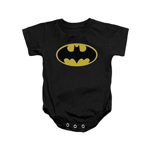 Batman Baby Girls Baby Classic Logo Snapsuit