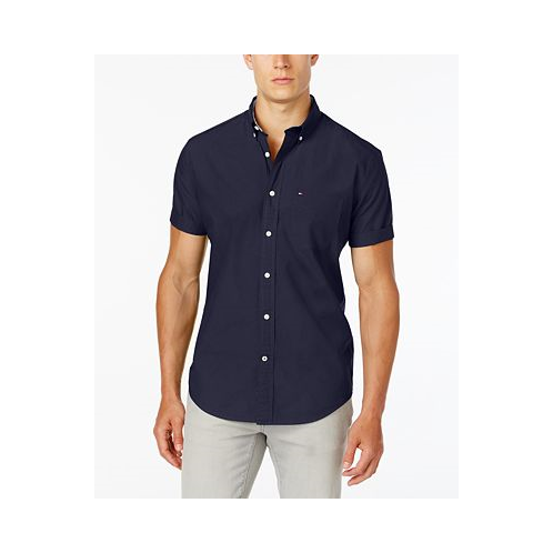 Tommy Hilfiger Mens Big & Tall Maxwell Short-Sleeve Button-Down Shirt
