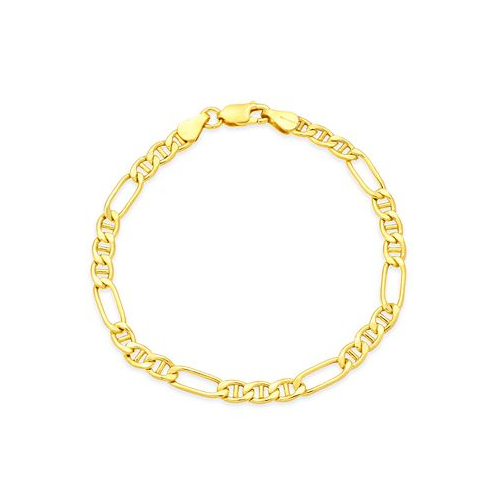 Macys Giani Bernini Figaro Chain Bracelet in 18k Gold-Plated Sterling Silver