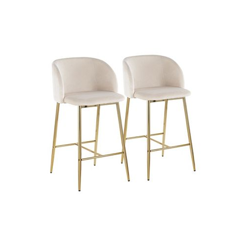 Lumisource Fran Contemporary Counter Stool Set of 2