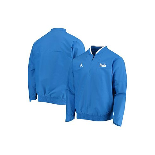 Jordan Mens Blue UCLA Bruins Coach Half-Zip Jacket