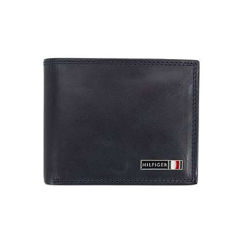 Tommy Hilfiger Mens RFID Genuine Leather Traveler Wallet