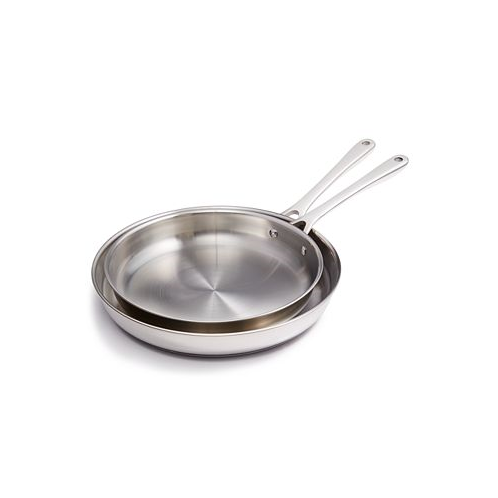 The Cellar Stainless Steel 10 & 12 Open Fry Pan Set of 2
