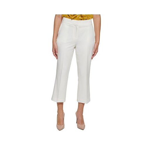 Tommy Hilfiger Womens Cropped Wide-Leg Pants