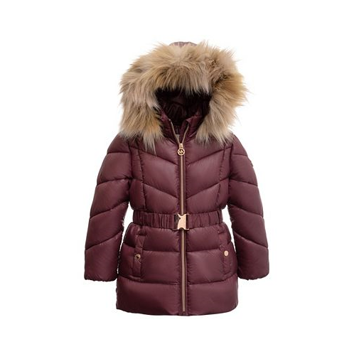 Michael Kors Toddler and Little Girls Heavy Weight Belted Jacket