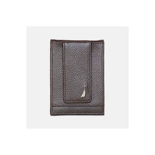 Nautica Mens Front Pocket Leather Wallet