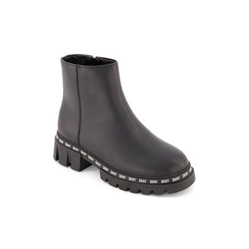 DKNY Big Girls Gabby Bolten Ankle Block Heel Zipper Boot