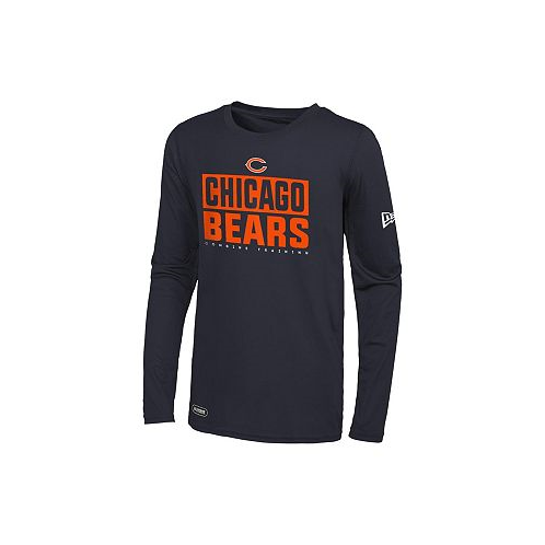 New Era Mens Navy Chicago Bears Combine Authentic Offsides Long Sleeve T-shirt