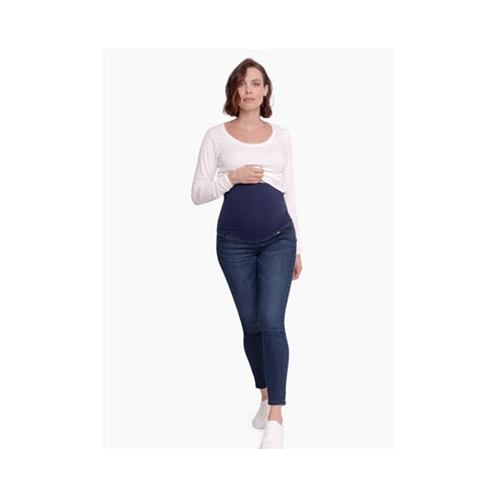 Ingrid + Isabel Womens Maternity Maternity Skinny Jean With Crossover Panel