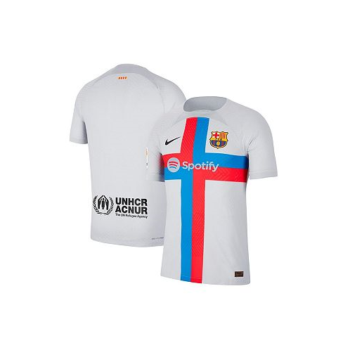 Nike Mens Gray Barcelona 2022/23 Third Vapor Match Authentic Blank Jersey