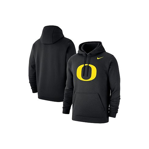 Nike Mens Black Oregon Ducks Primary Logo Club Pullover Hoodie