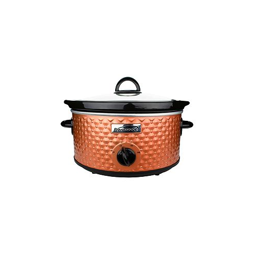 Brentwood Appliances Brentwood 3.5 Quart Diamond Pattern Slow Cooker in Copper