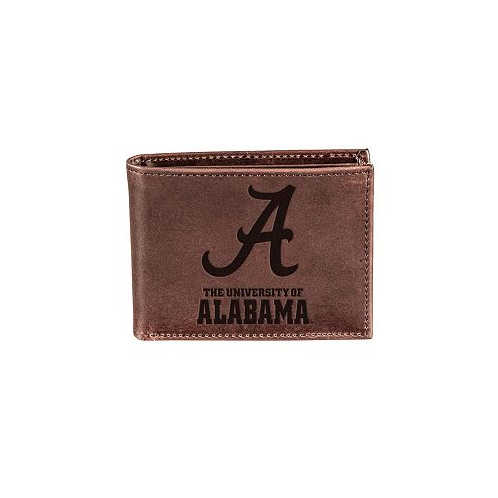 Evergreen Enterprises Mens Brown Alabama Crimson Tide Bifold Leather Wallet