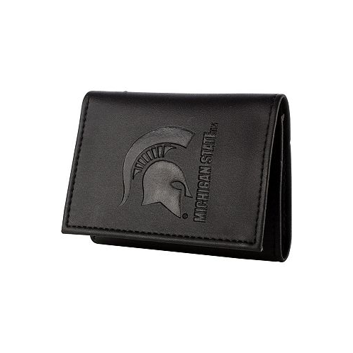 Evergreen Enterprises Mens Black Michigan State Spartans Hybrid Tri-Fold Wallet