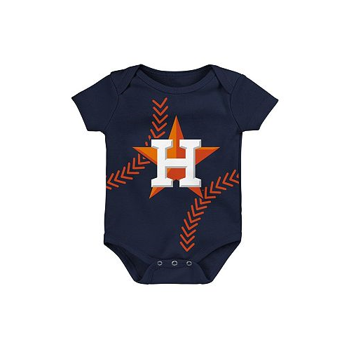 Outerstuff Newborn and Infant Boys and Girls Navy Houston Astros Running Home Bodysuit