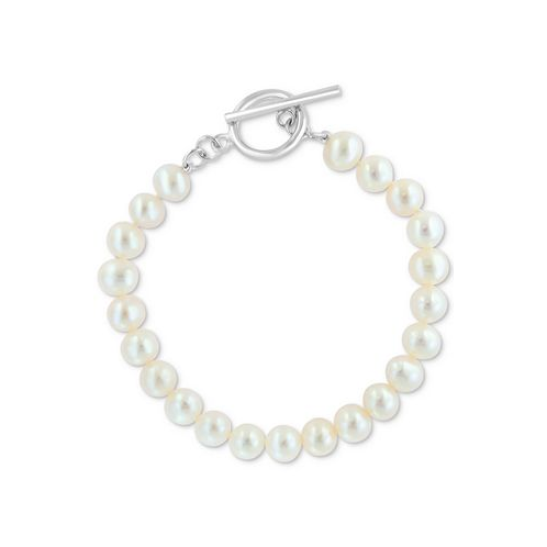 EFFY Collection EFFY Freshwater Pearl (7-7-1/2mm) Toggle Bracelet in Sterling Silver