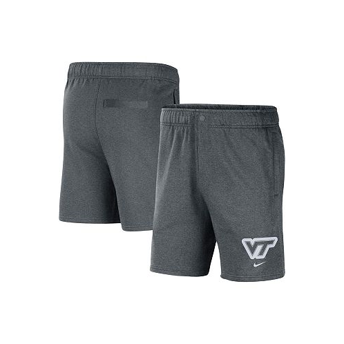 Nike Mens Gray Virginia Tech Hokies Fleece Shorts