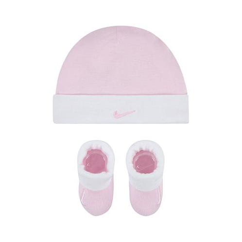 Nike Baby Boys or Baby Girls Swoosh Hat and Booties 2 Piece Set
