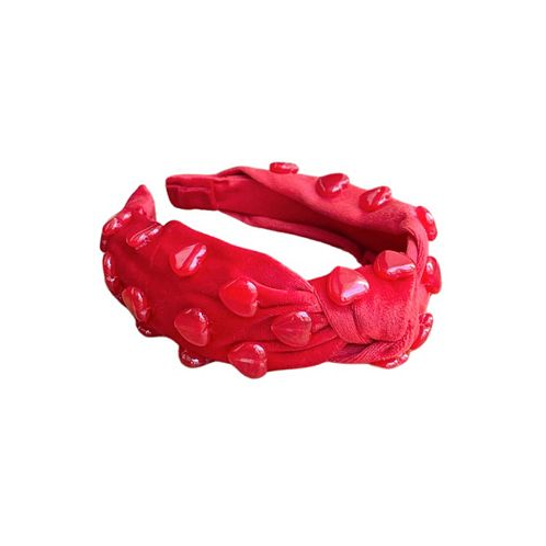 Headbands of Hope Womens Stone Quartz Traditional Knot Headband - Red