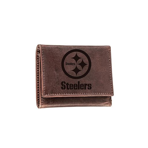 Evergreen Enterprises Mens Pittsburgh Steelers Leather Team Tri-Fold Wallet