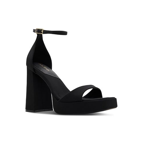 ALDO Womens Montag Two-Piece Ankle-Strap Block-Heel Sandals