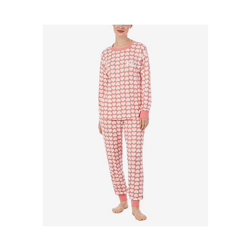 Kate spade new york Womens Soft Knit Long Sleeve 2 Piece Pajama Set
