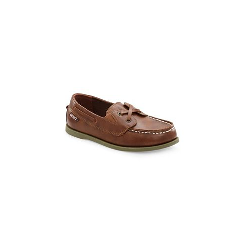 Carters Toddler Boys Bauk Casual Slip On Faux Lace Up Boat Shoe