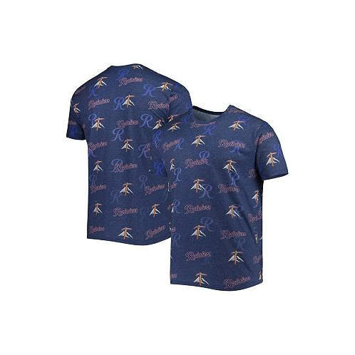 Boxercraft Mens Navy Tacoma Rainiers Allover Print Crafted T-shirt