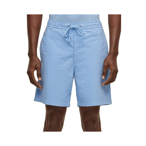 Hugo Boss Mens Paper-Touch Regular-Fit Shorts