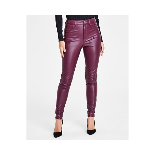 I.N.C. International Concepts Petite Faux-Leather Skinny Pants Created For Macys